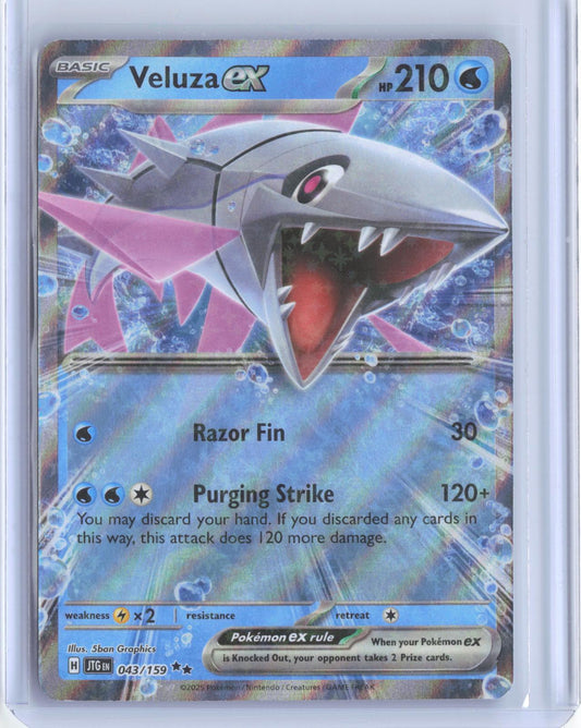 Veluza ex 043/159 Double Rare Journey Together Pokemon TCG Card