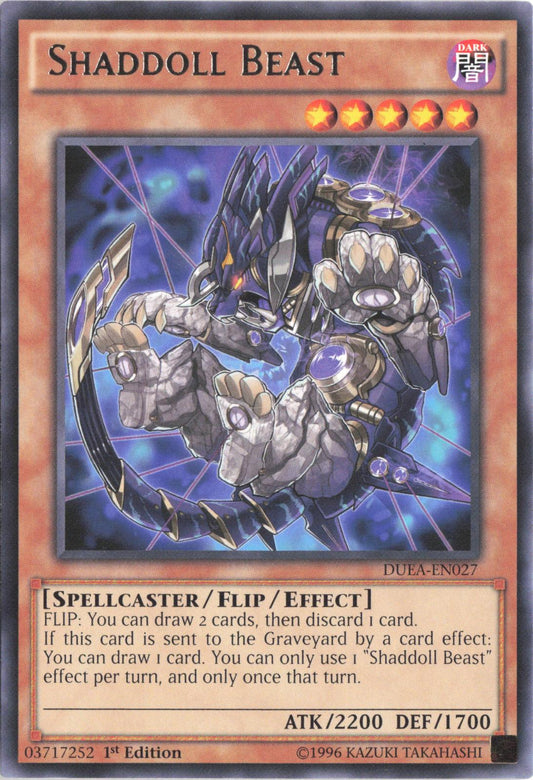 Shaddoll Beast DUEA-EN027 Rare Duelist Alliance Yu-Gi-Oh 1st Edition