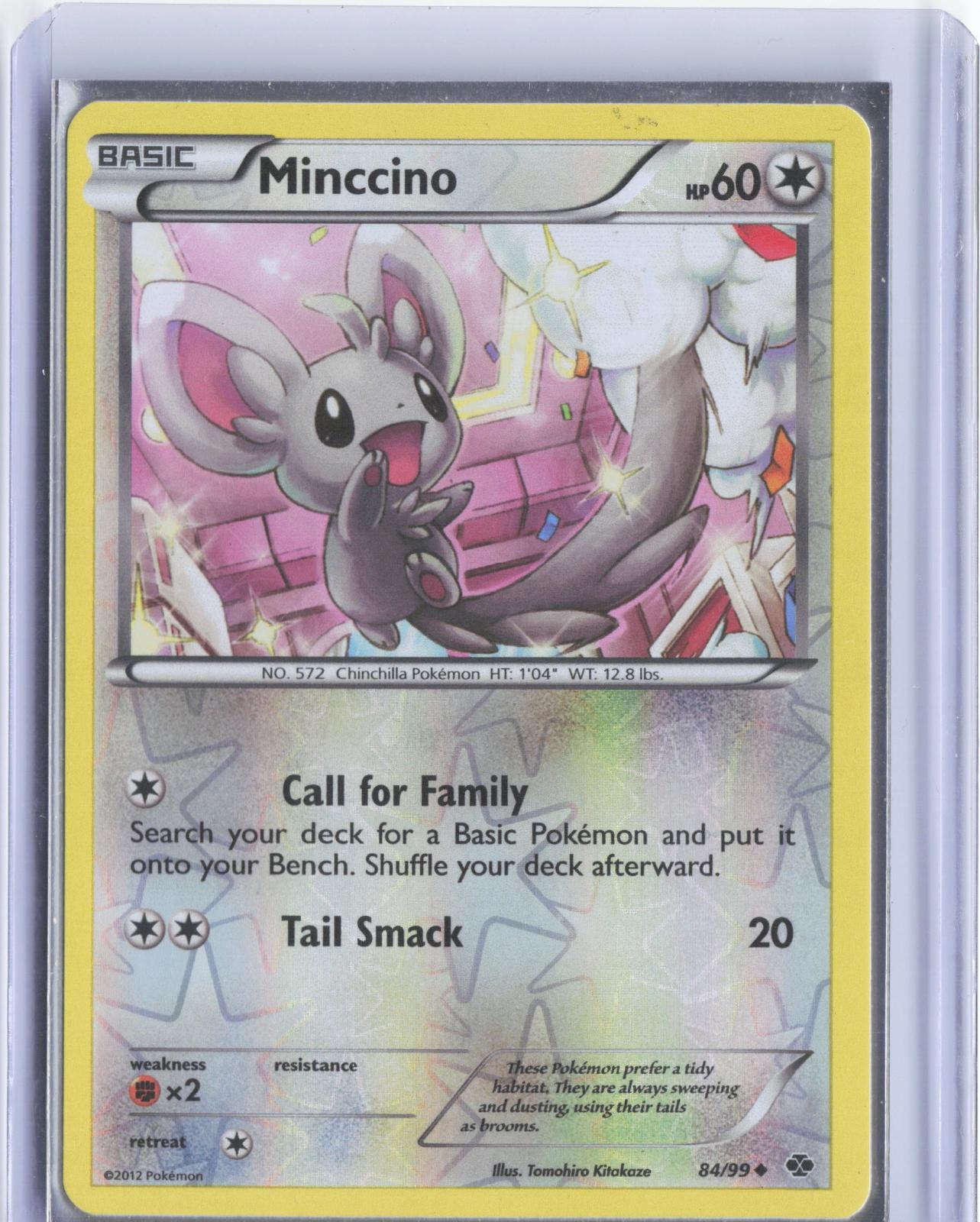 Minccino 84/99 Uncommon Next Destinies Pokemon Reverse Holo TCG Card