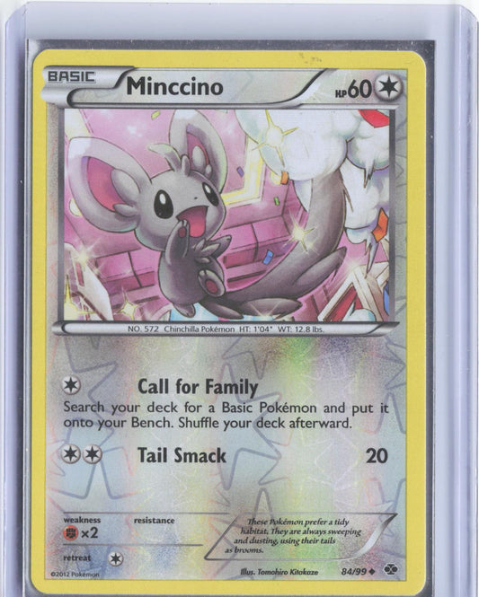 Minccino 84/99 Uncommon Next Destinies Pokemon Reverse Holo TCG Card