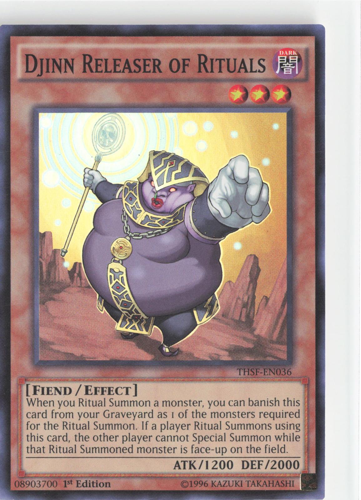 Djinn Releaser of Rituals THSF-EN036 The Secret Forces Yu-Gi-Oh 1st Edition