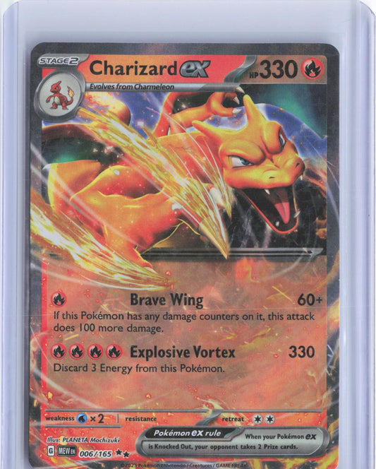 Charizard ex 006/165 Double Rare 151 Pokemon Holo TCG Card