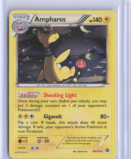Ampharos Holo Holo Rare XY - Steam Siege 40/114