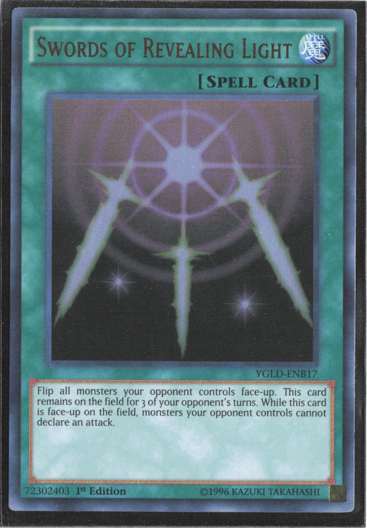 Swords of Revealing Light (B) YGLD-ENB17 King of Games: Yugi's Legendary Decks Yu-Gi-Oh 1st Edition