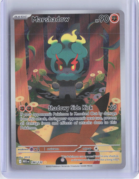 Marshadow 146/132 Illustration Rare Mega Evolution Pokemon Holo