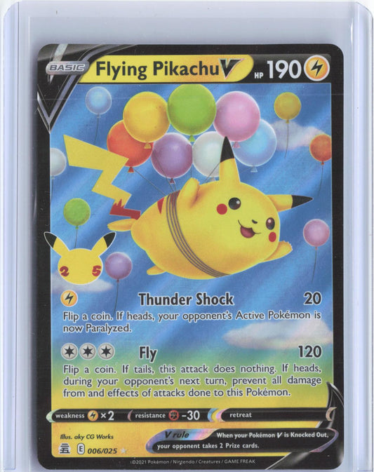 Flying Pikachu V 006/025 Holo V Rare Celebrations Pokemon