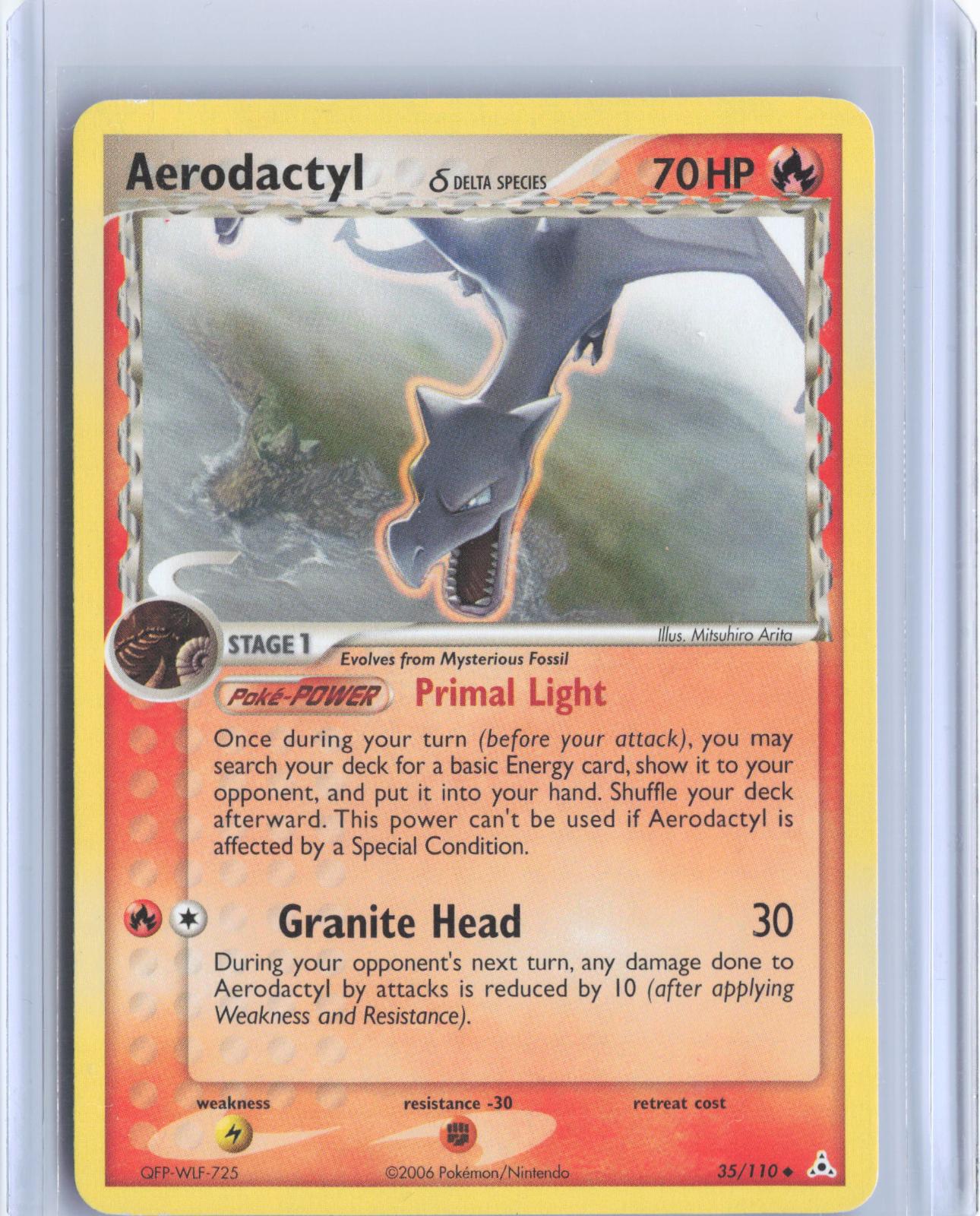Aerodactyl 35/110 Uncommon Holon Phantoms Pokemon TCG Card