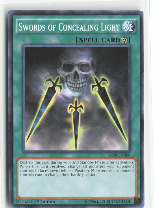 Swords of Concealing Light SR04-EN026 Structure Deck: Dinosmasher's Fury Yu-Gi-Oh 1st Edition