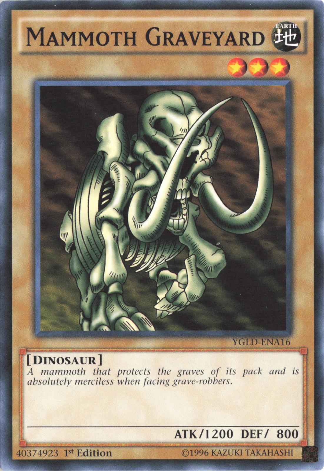 Mammoth Graveyard YGLD-ENA16 King of Games: Yugi's Legendary Decks Yu-Gi-Oh 1st Edition