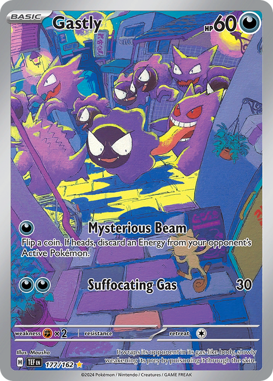 Gastly 177/162 Illustration Rare Temporal Forces Pokemon Holo
