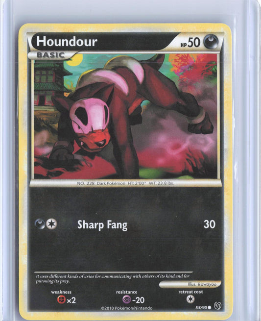 Houndour 53/90 Common HGSS Undaunted Pokemon