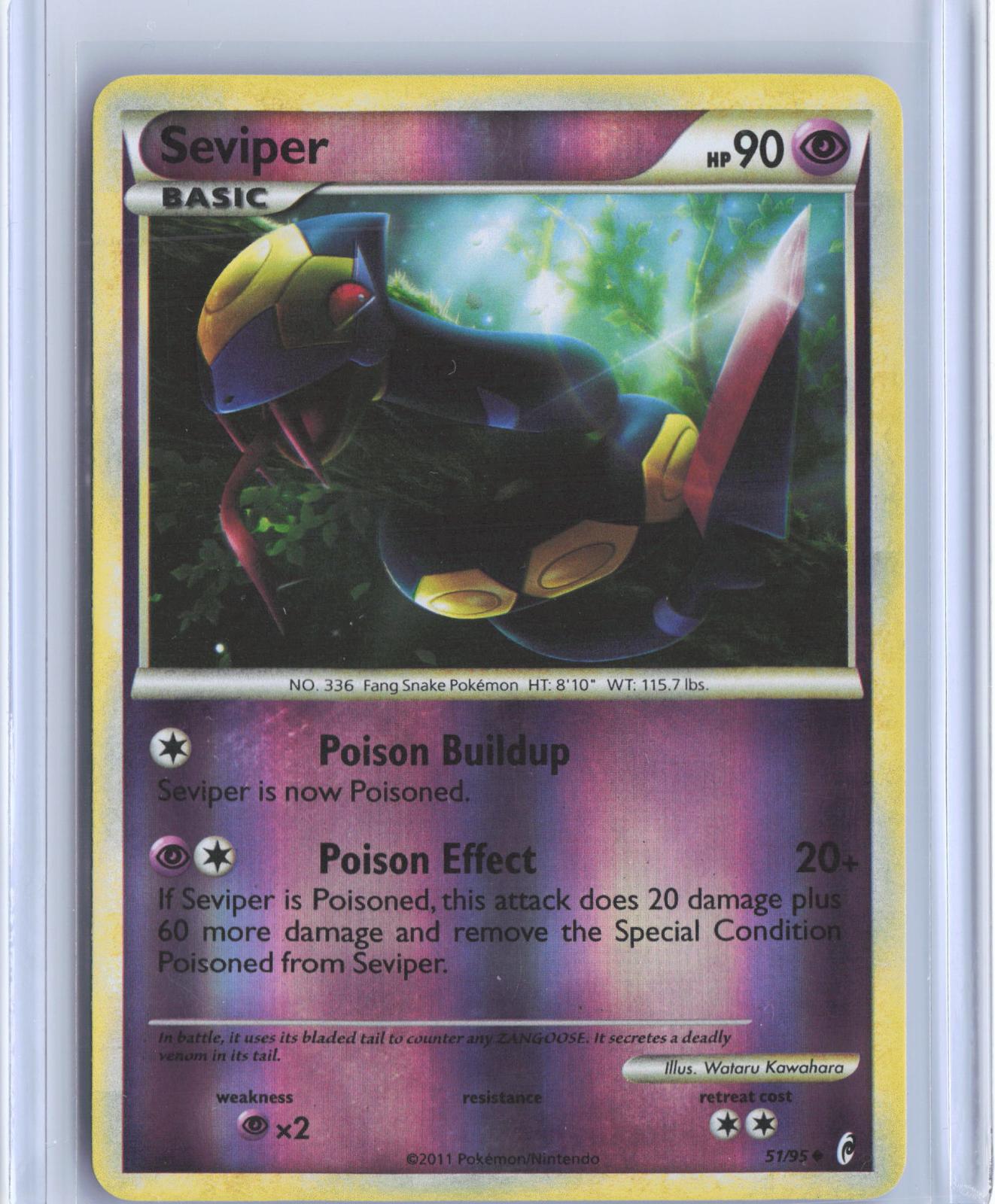 Seviper 51/95 Uncommon Call of Legends Pokemon Reverse Holo