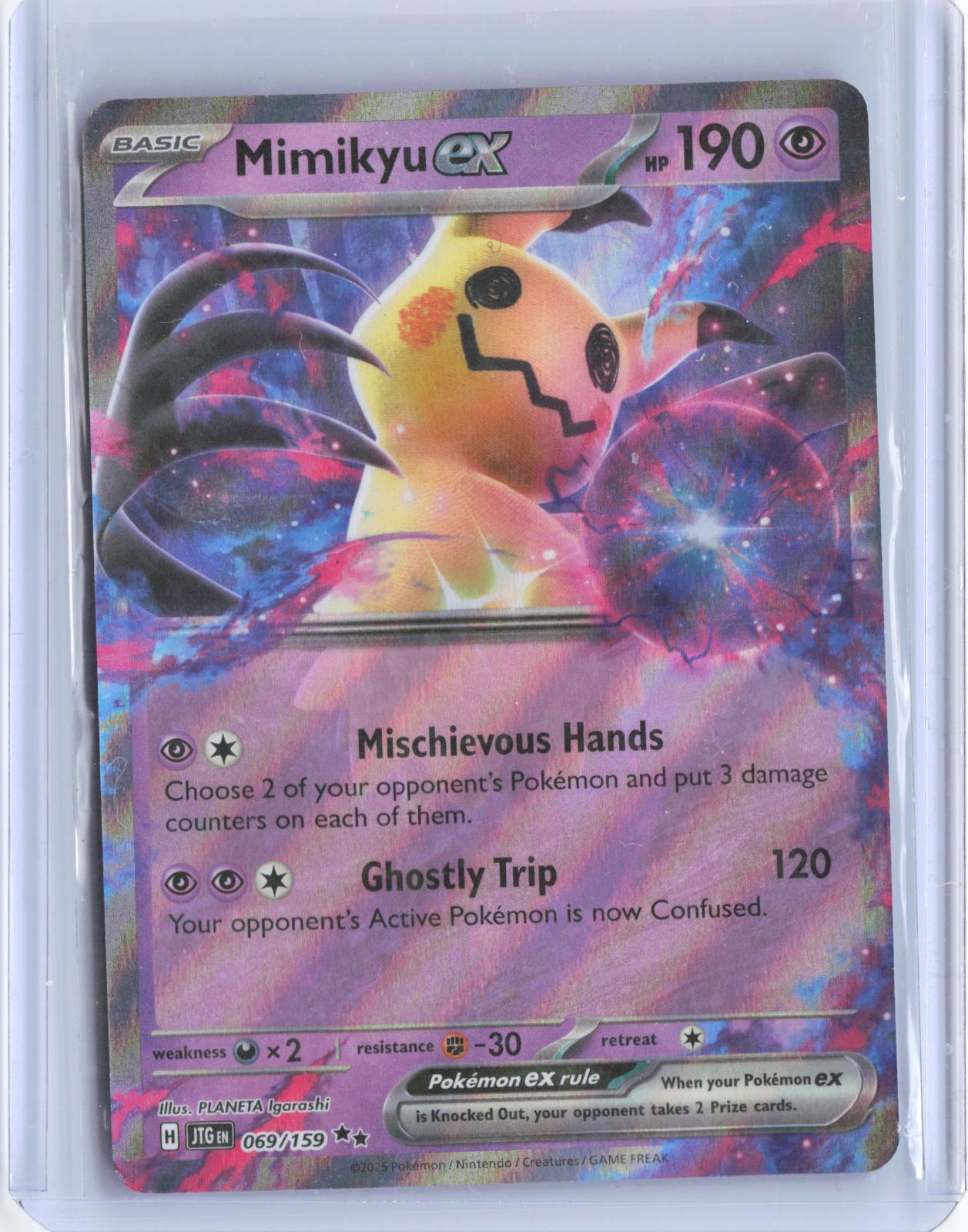 Mimikyu ex 069/159 Double Rare Journey Together Pokemon TCG Card