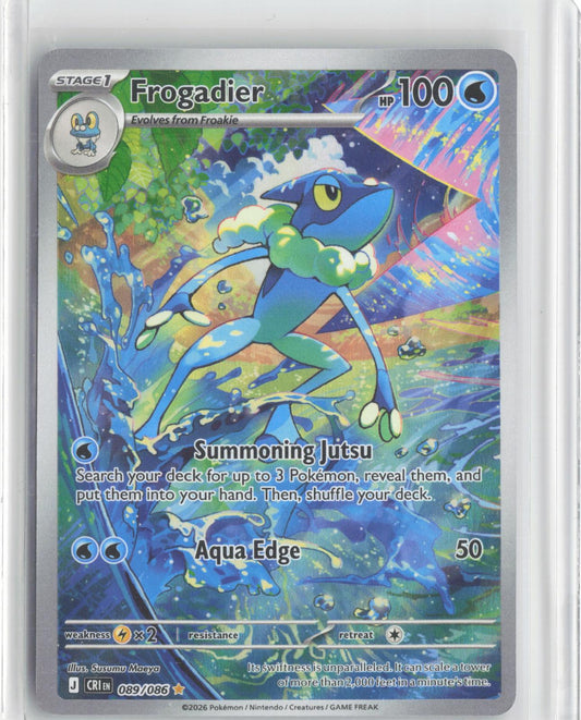 Frogadier 089/086 Holo Illustration Rare Chaos Rising Pokemon
