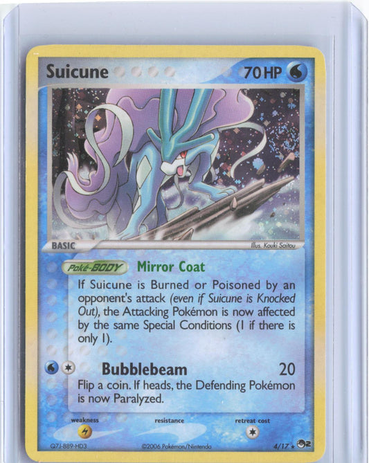 Suicune 4/17 Rare POP Series 2 Pokemon TCG Card