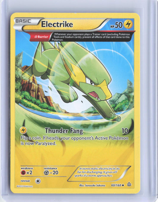 Electrike 60/160 Uncommon Primal Clash Pokemon TCG Card