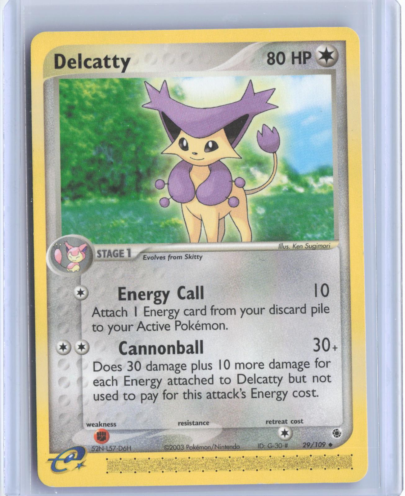 Delcatty 29/109 Uncommon Ruby & Sapphire Pokemon TCG Card