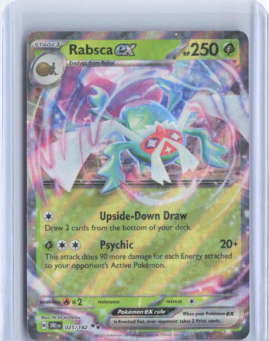 Rabsca ex 025/182 Double Rare Destined Rivals Pokemon Holo