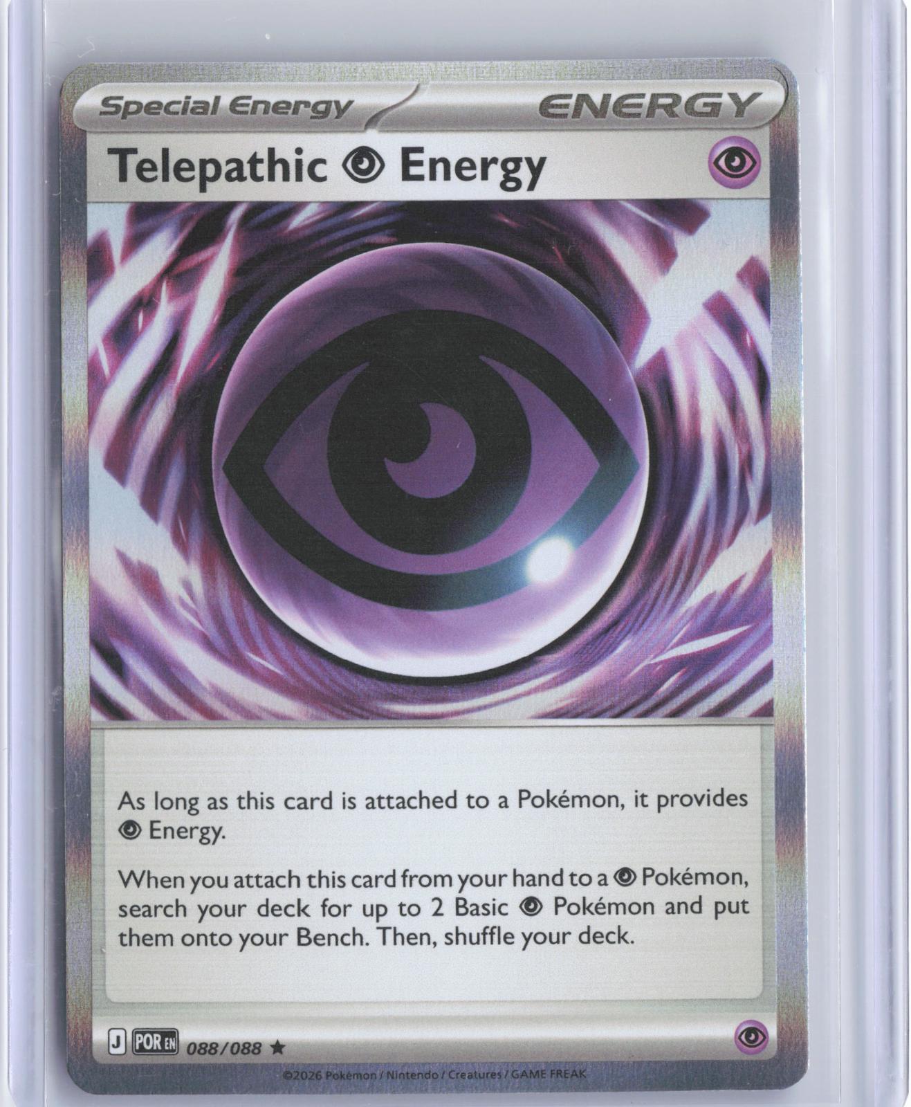 Telepathic Psychic Energy 088/088 Rare Perfect Order Pokemon TCG Card