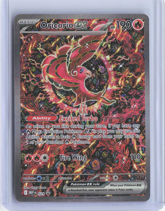 Oricorio ex 024 Holo Promo ME: Mega Evolution Promo Pokemon Holo TCG Card