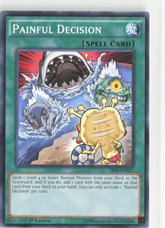 Painful Decision SR04-EN027 Structure Deck: Dinosmasher's Fury Yu-Gi-Oh 1st Edition