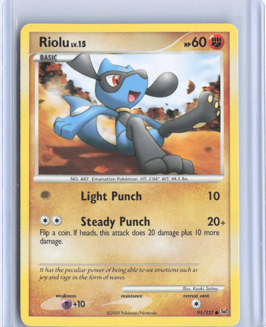 Riolu 91/127 Common Platinum Pokemon TCG Card