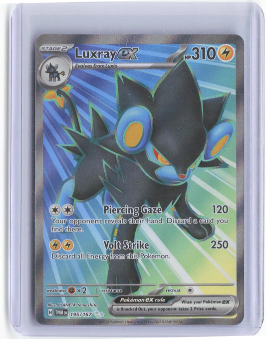 Luxray ex 195/167 Ultra Rare Twilight Masquerade Pokemon Holo