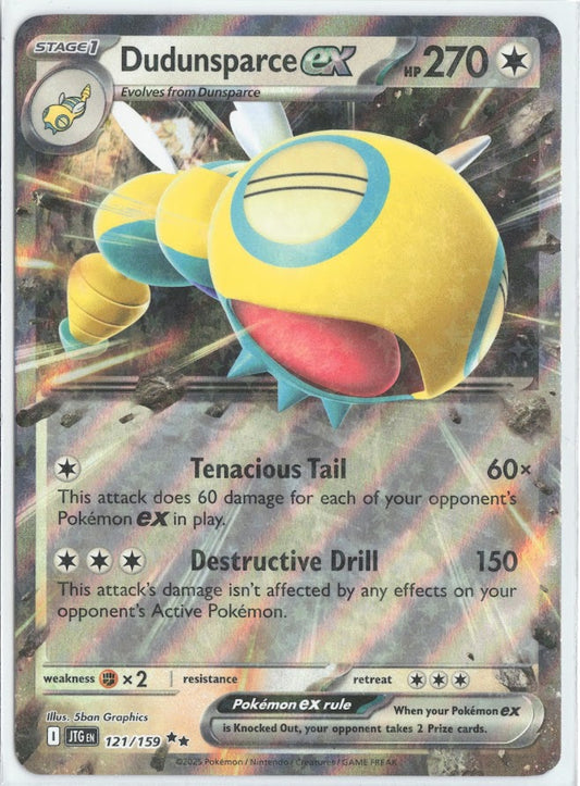 Dudunsparce ex - 121/159 - SV09: Journey Together (JTG) Pokemon TCG