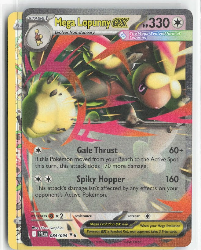 Mega Lopunny ex - 084/094 - ME02: Phantasmal Flames (PFL) Pokemon TCG