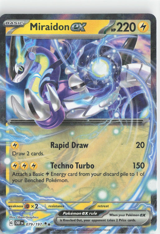 Miraidon ex - 079/197 - SV03: Obsidian Flames (OBF) Pokémon TCG
