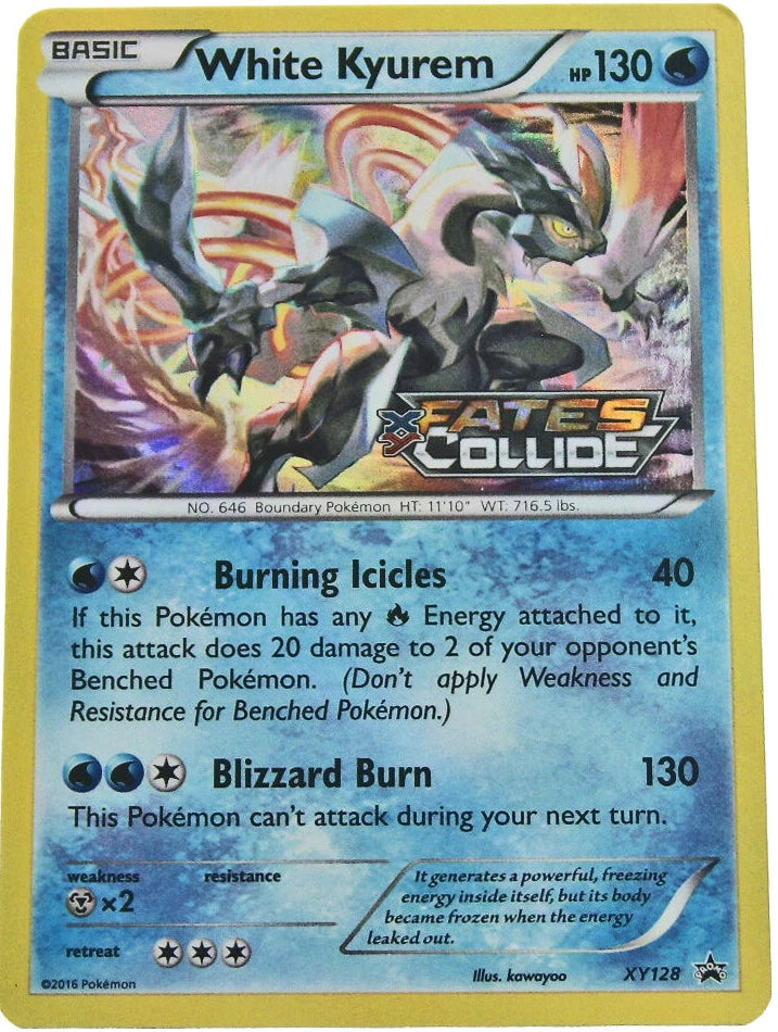 White Kyurem - XY128 (Prerelease) Fates Collide - XY Promos (PR) Pokémon Card TCG