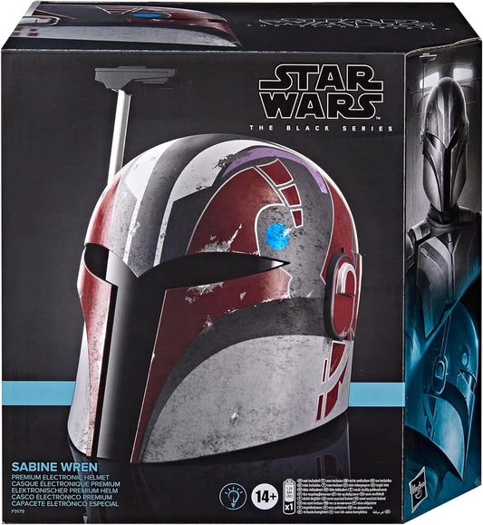 STAR WARS The Black Series Sabine Wren Premium Electronic Helmet with Advanced LED Effects, Ages 14 and Up