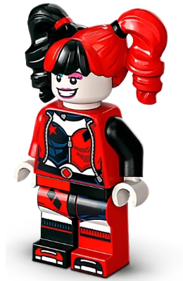 LEGO Batman - Harley Quinn - Pigtails, Dark Azure and Dark Pink Eye Shadow Item No: sh0838 Set: 76220