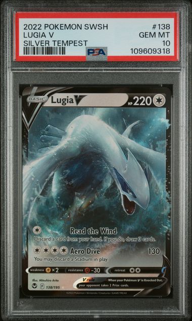 PSA 10 Lugia V 138/195 - SWSH12: Silver Tempest (SWSH12) Graded Pokémon TCG